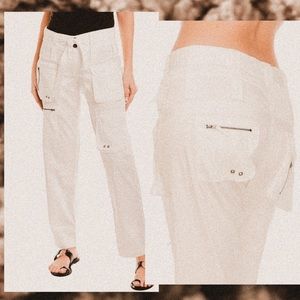 Johnny Was Pete & Greta Tyla white Cargo Pants
NWOT size 6